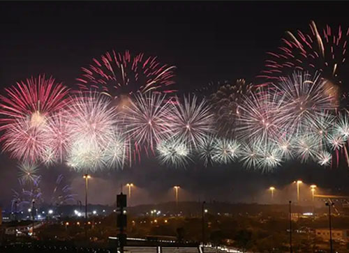 静海区焰火晚会